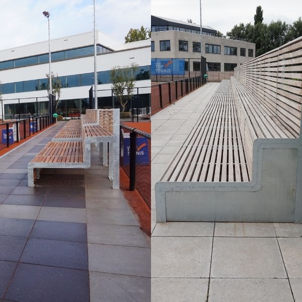 Comfortabele tribune- en zitbanken bij NTC Amstelveen